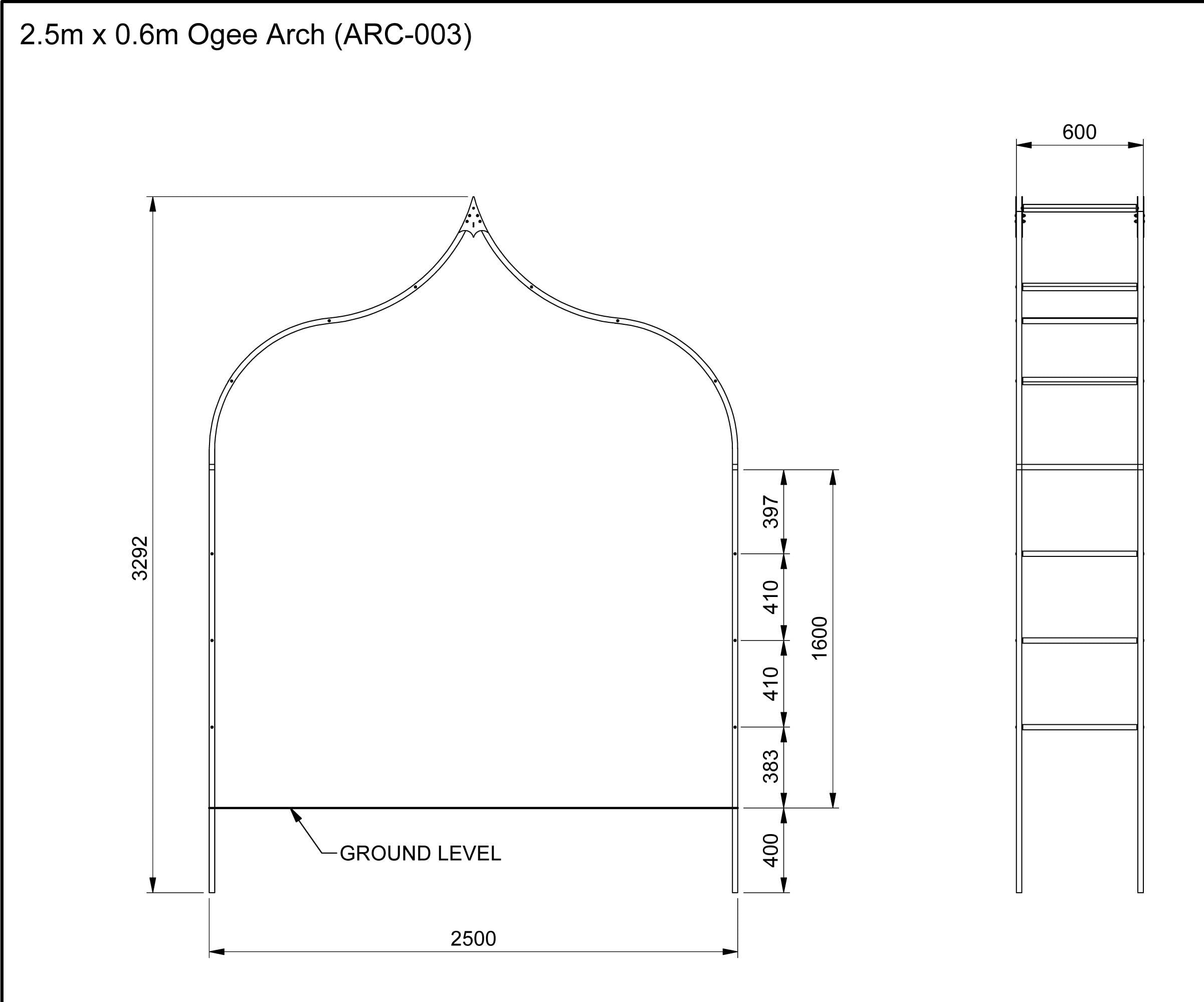 ARC-003 Dimensions CAD
