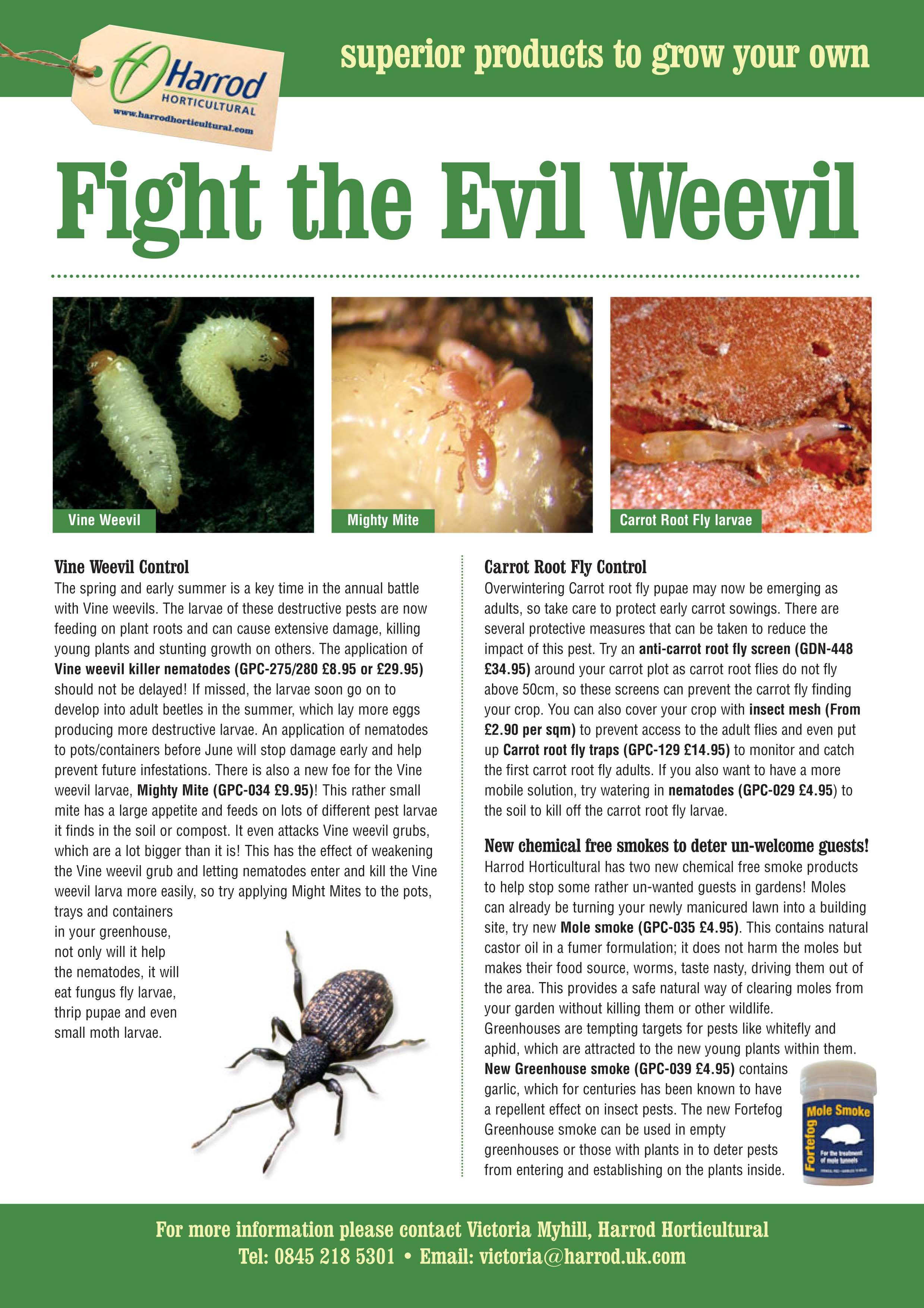 Vine Weevil Press Release