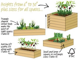 Standard Raised Beds Graphic Standard Raised Beds Graphic