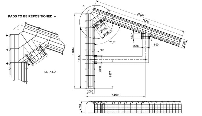 Roman Pergola Walkway CAD Drawing 1
