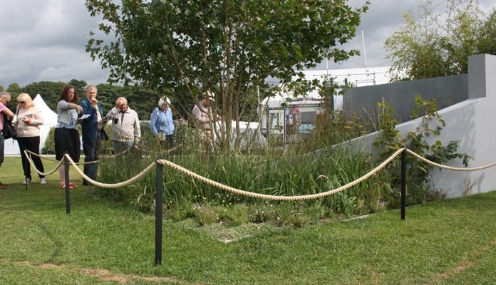 Boundary Fence round RHS Tatton Show Garden