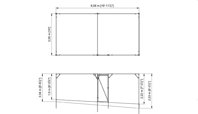 Fruit Cage Steel Sloped 3 CAD Drawing 1