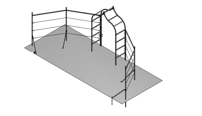 Example Project - Ogee Arch Angled Fence System