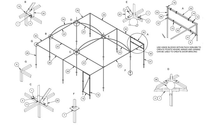 Dovecote CAD Drawing 2