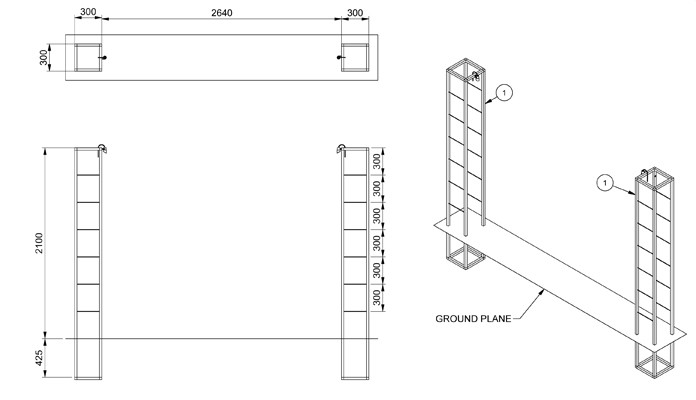 Contemporary Growing Frames CAD Drawing 1