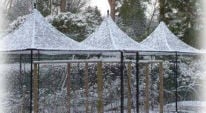 Fruit Cages in the Snow!