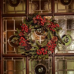 Alpina Pine Luxury Wreath By Floral Silk