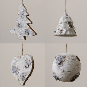 Hanging Birch Christmas Decorations By Sia