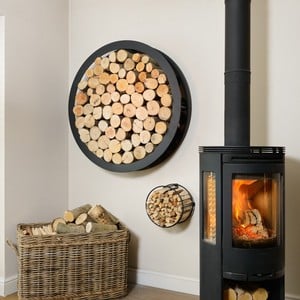 Harrod Circular Steel Log Holder wall Mounted