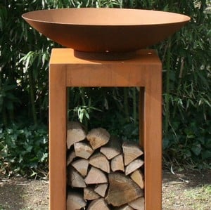 Corten Pedestals For Firebowls