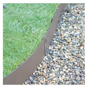 Brown Flexible Steel Lawn Edging