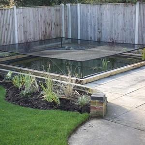 Raised Steel Pond Cover