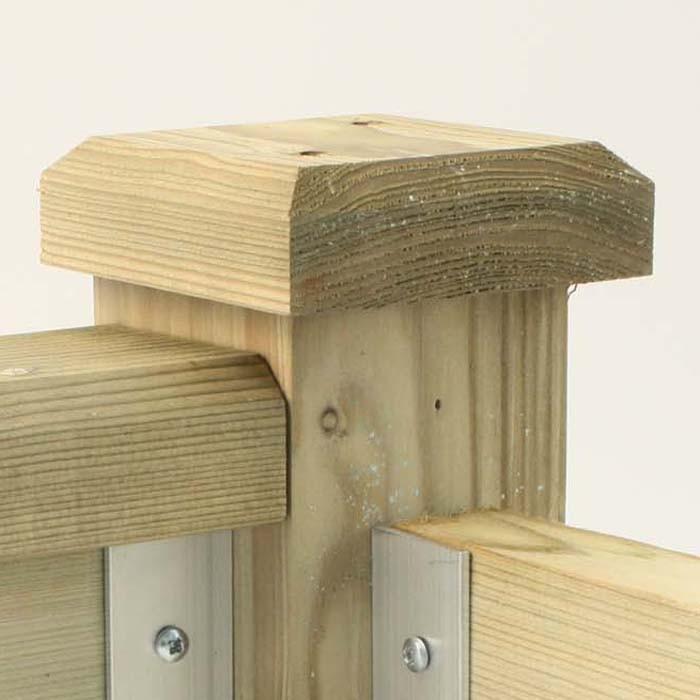 Superior Raised Bed Corner Post Cap Harrod Horticultural