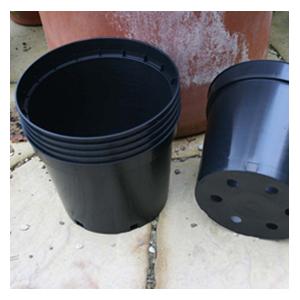 Large Black Plastic Plant Pots