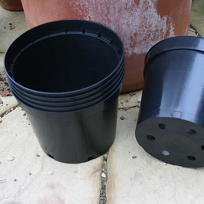 Large Black Plastic Plant Pots Harrod Horticultural