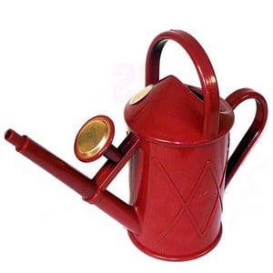 Haws 1 Litre Plastic Indoor Watering Can Red