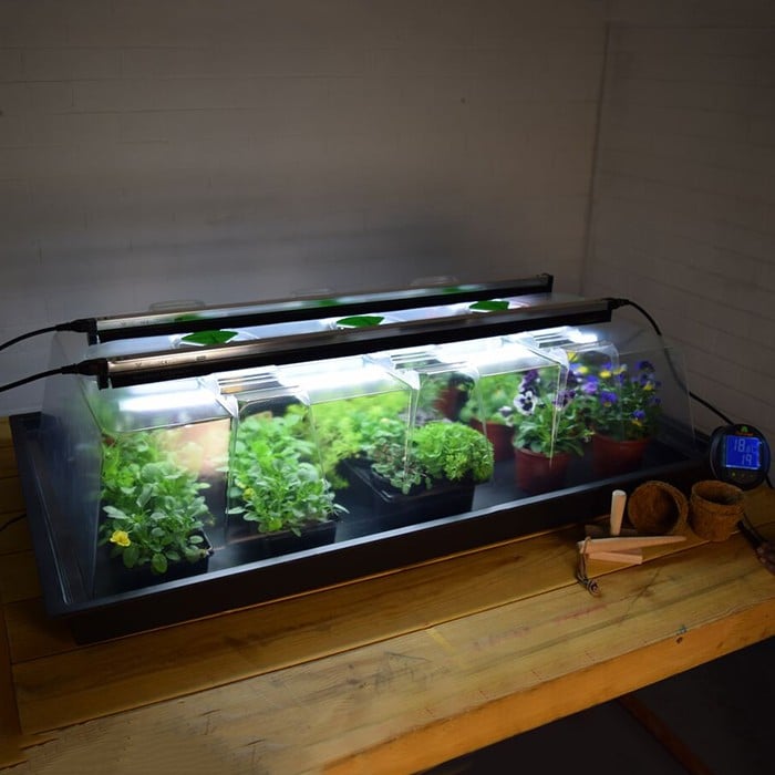 Geopod Heated Propagator with Lights Harrod Horticultural Geopod Heated Propagator with Lights Harrod Horticultural