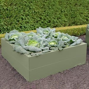 Harrod Metal Raised Bed Planters Heritage Green