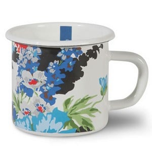 Enamel Mug Creme Floral