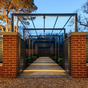 Contemporary Arch amp Pergola Walkway