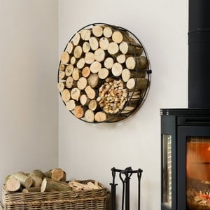 Harrod Circular Wire Log Holder wall Mounted