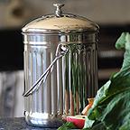 Deluxe Stainless Steel Compost Pail Deluxe Stainless Steel Compost Pail