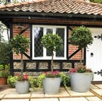 Galvanised Zinc Planters Galvanised Zinc Planters