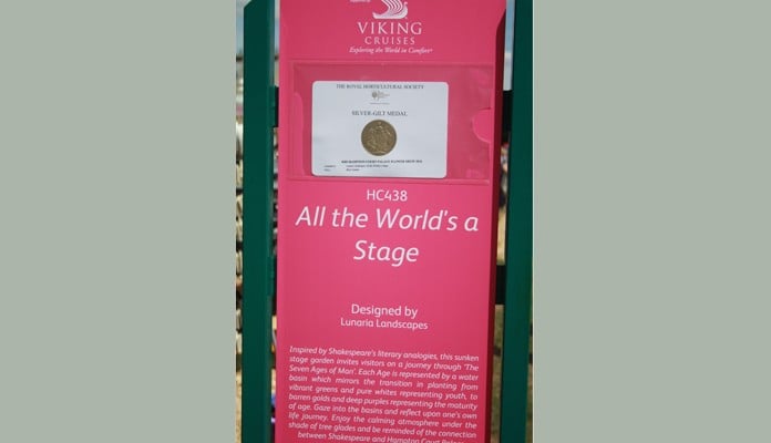 All The Worlds A Stage show garden at the 2016 RHS Hampton Court Flower Show All The Worlds A Stage show garden at the 2016 RHS Hampton Court Flower Show
