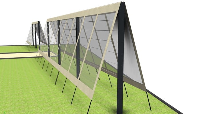Contemporary Fruit Tree Cover and Frame CAD Contemporary Fruit Tree Cover and Frame CAD