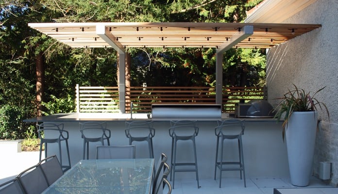 Cantilever Pergola for Outdoor Kitchen 3 Cantilever Pergola for Outdoor Kitchen 3