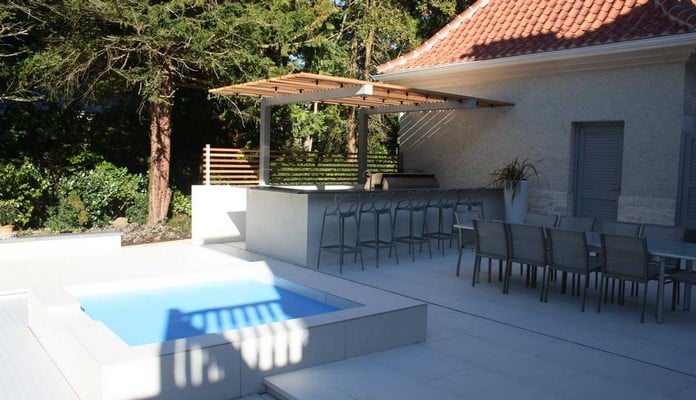 Cantilever Pergola for Outdoor Kitchen 4 Cantilever Pergola for Outdoor Kitchen 4