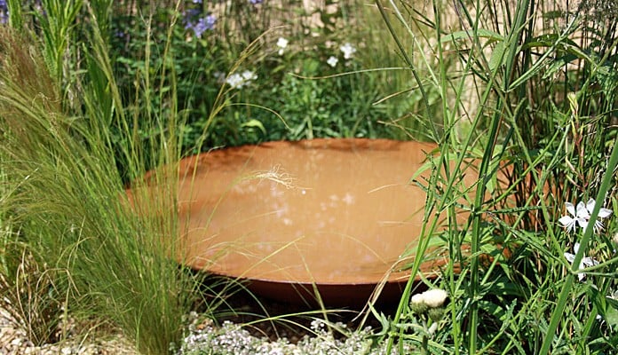 Bespoke Steel Water Bowl at RHS Hampton Court 2016 Bespoke Steel Water Bowl at RHS Hampton Court 2016