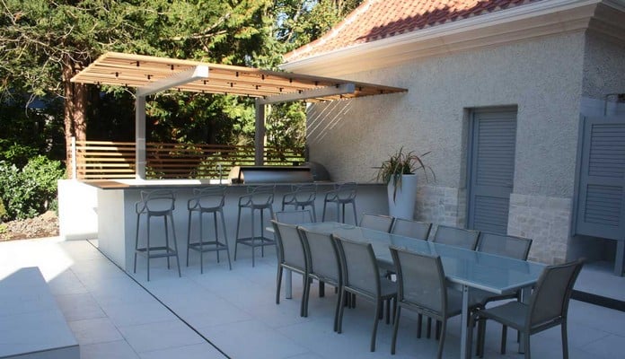 Cantilever Pergola for Outdoor Kitchen 5 Cantilever Pergola for Outdoor Kitchen 5