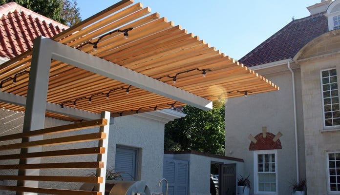 Cantilever Pergola for Outdoor Kitchen 6 Cantilever Pergola for Outdoor Kitchen 6