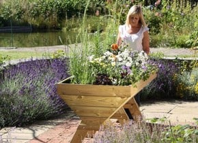 Wooden Manger Trough Planters Wooden Manger Trough Planters