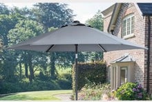 3m Wind Up Parasol in Taupe Colour 3m Wind Up Parasol in Taupe Colour