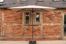 Balcony Parasol in Stone Colour 2.1m x 1.3m