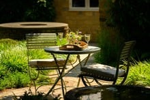 Darsham Bistro Table Set & 2 Chairs (Design A) - Lichen Green