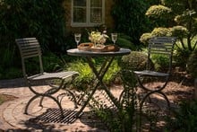 Darsham Bistro Table Set & 2 Chairs (Design A) - Lichen Green