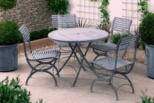 Darsham Dining Table Set & 4 Chairs (Design A) - Hand Etched