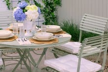 Darsham Dining Table Set & 4 Chairs (Design A) - Lichen Green Darsham Dining Table Set & 4 Chairs (Design A) - Lichen Green