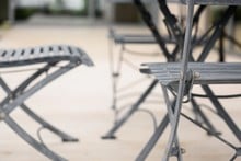 Darsham Dining Table Set & 4 Chairs (Design B) - Hand Etched