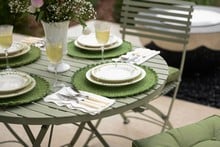 Darsham Dining Table Set & 4 Chairs (Design B) - Lichen Green