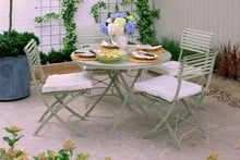 Darsham Dining Table Set & 4 Chairs (Design B) - Lichen Green