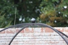 Dome Roof Steel Fruit Cage - Sphere Finial