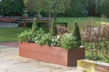 Harrod Superior Metal Raised Beds - Corten Effect