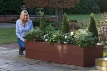 Harrod Superior Metal Raised Beds - Corten Effect