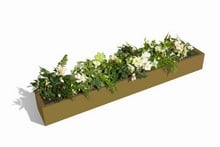 Harrod Trough Metal Planters - Heritage Green