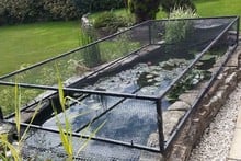 Raised Steel Pond Cover