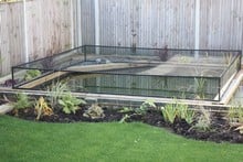 Raised Steel Pond Cover